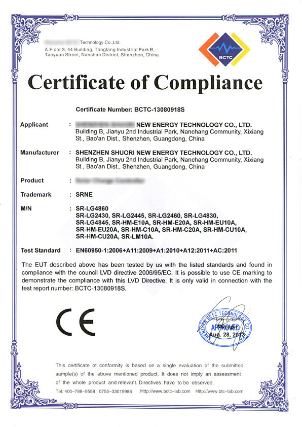 Certification